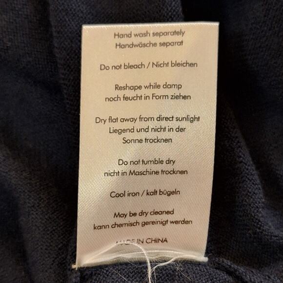 Wrap London Sweater Women's 4 Small Lightweight Striped Preppy Metallic Wool - Picture 7 of 7